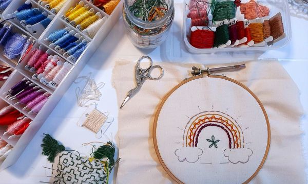 Embroidery Ideas for Beginners with Few Materials